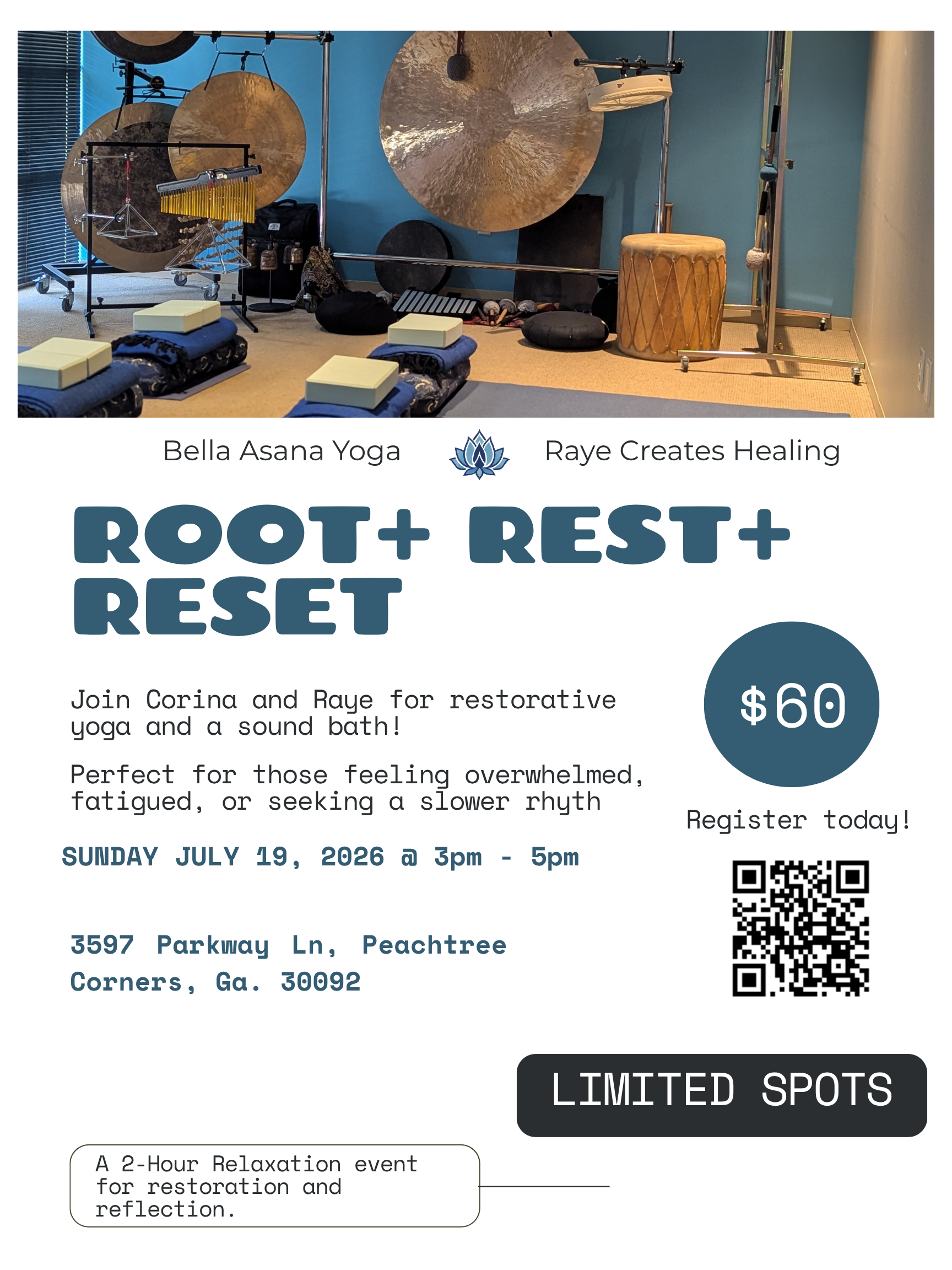 Yoga &amp; Sound: Root + Rest + Reset