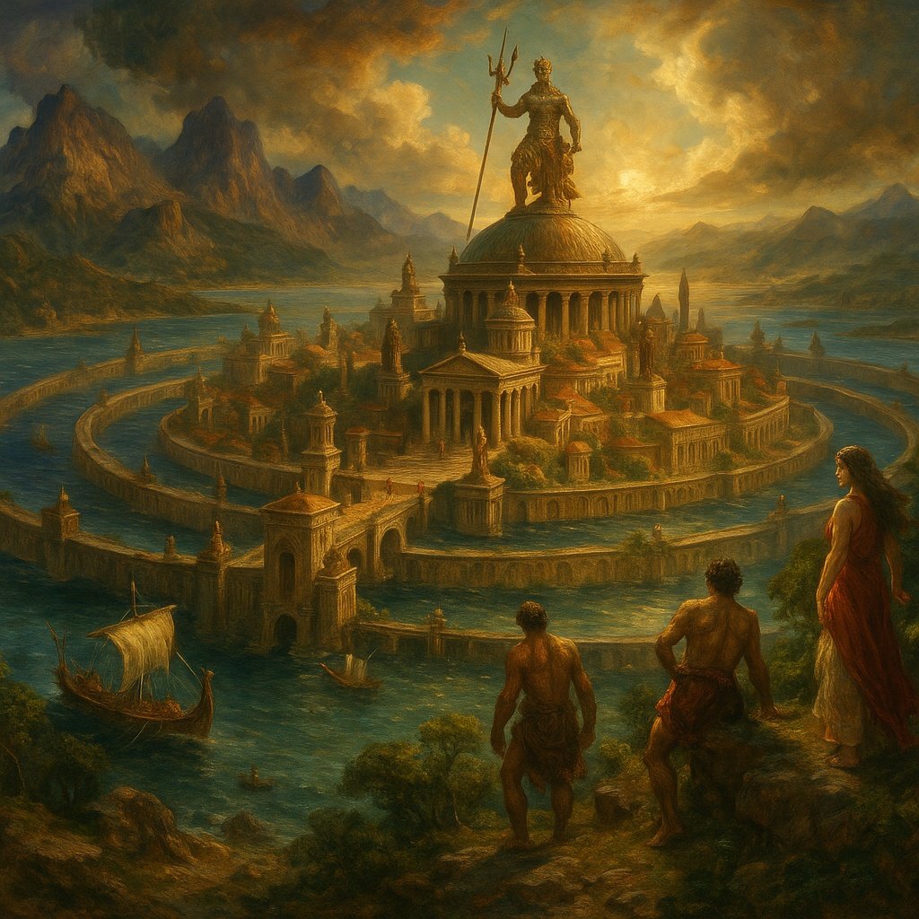 Atlantis - The Ringed City - Chronostrata Realism Art Print