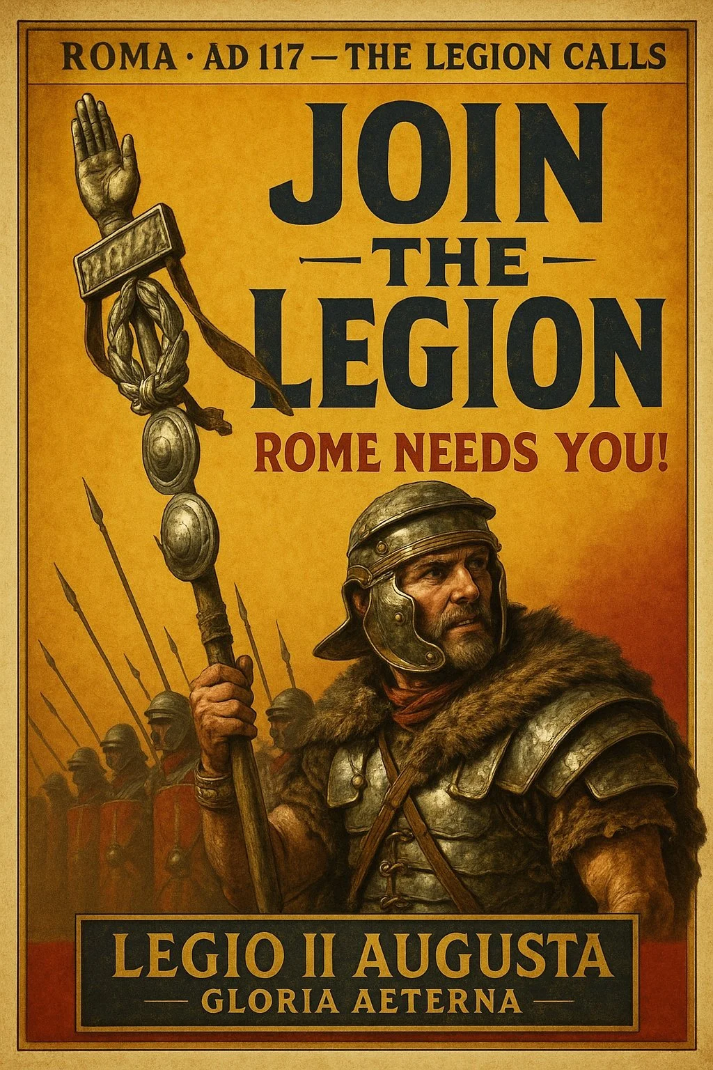 Join the Legion - Legio II Augusta - Chronostrata Realism Art Print