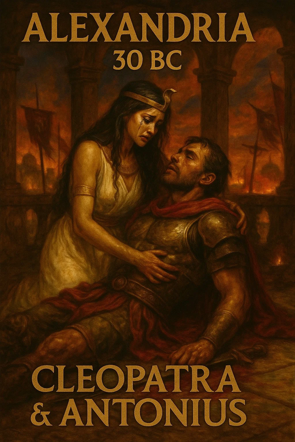 Kleiopatra & Marc Anthony - Chronostrata Realism Art Print