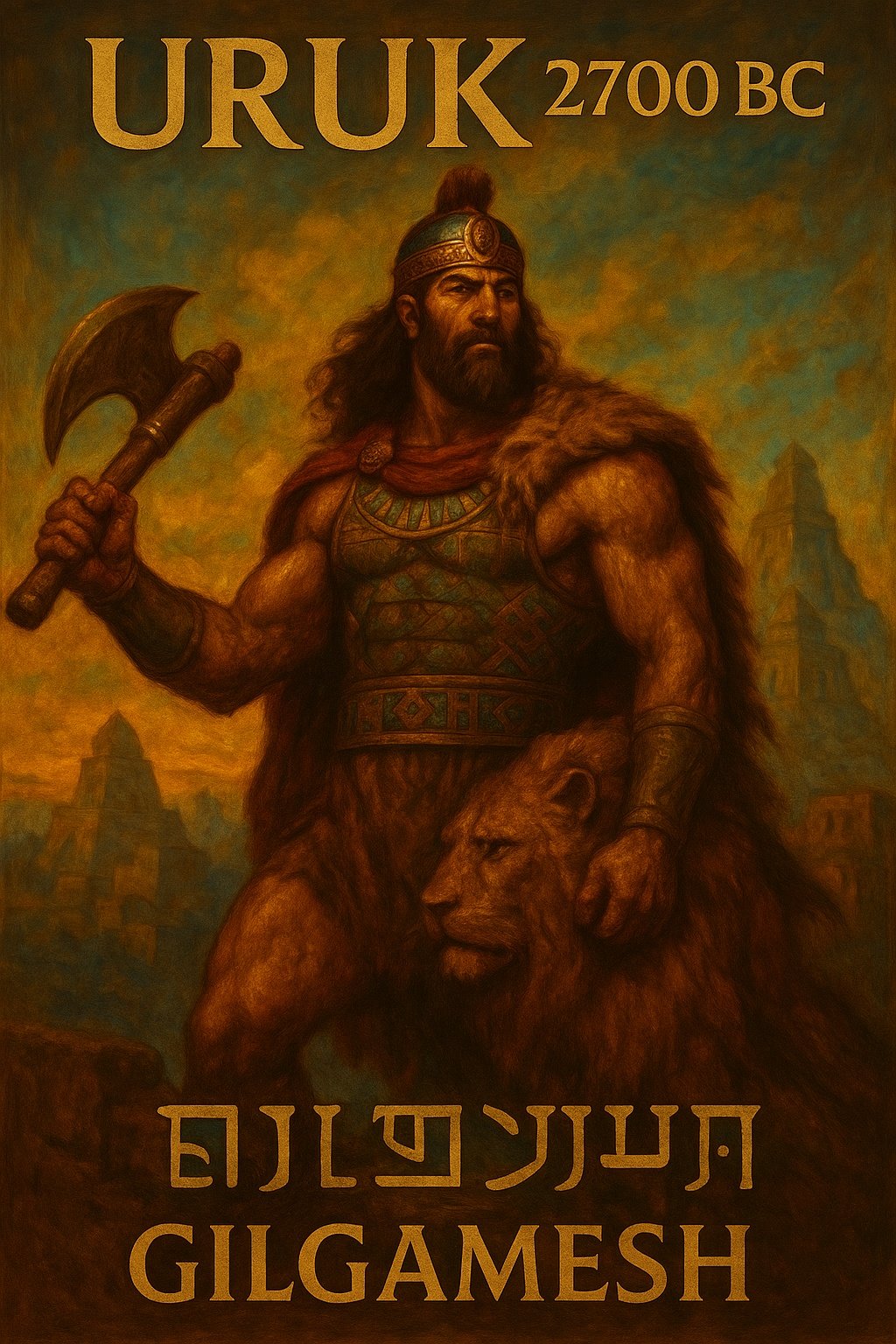Gilgamesh - Chronostrata Realism Art Print