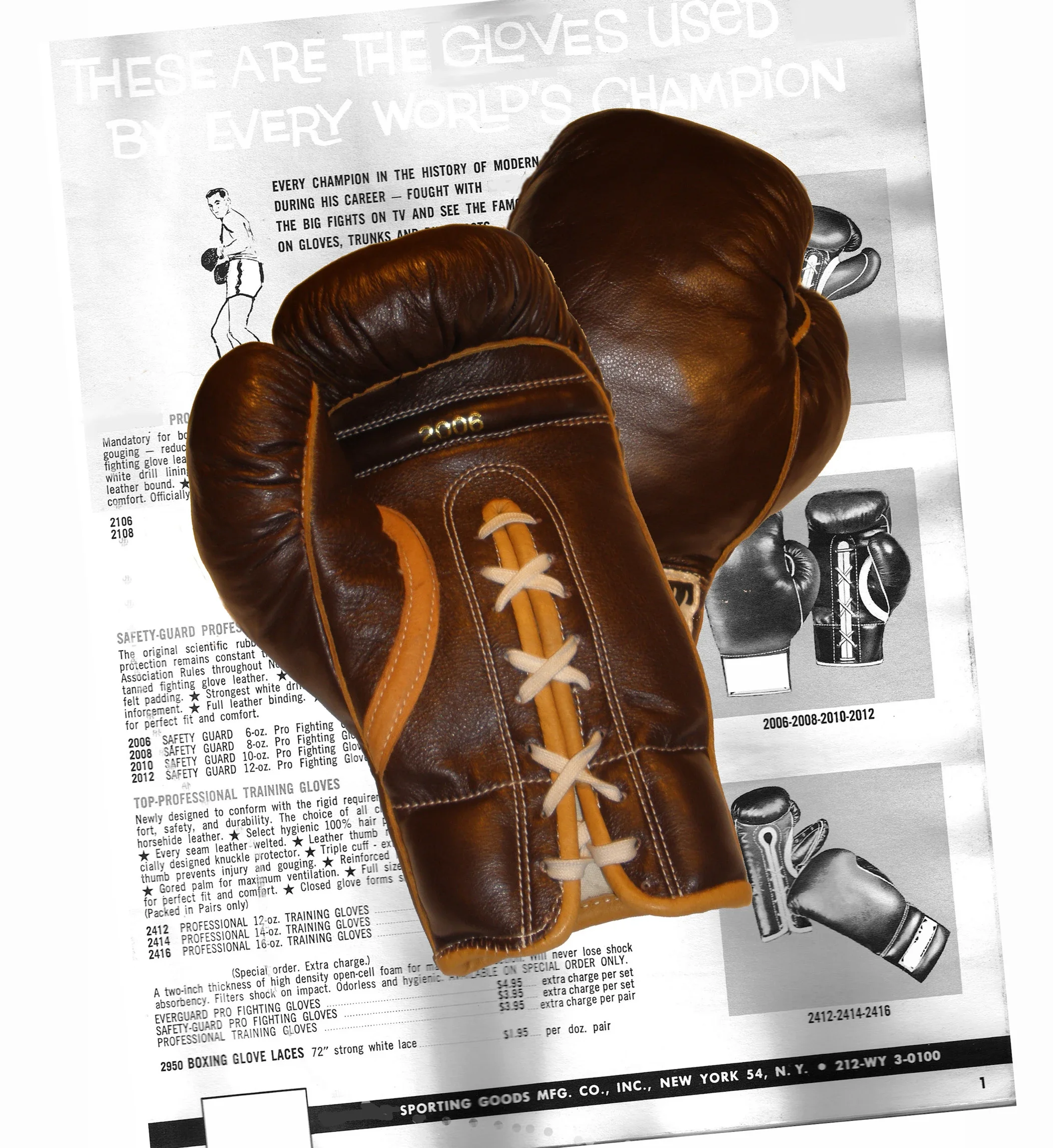 Replica Traditional Professional Boxing Fight Gloves