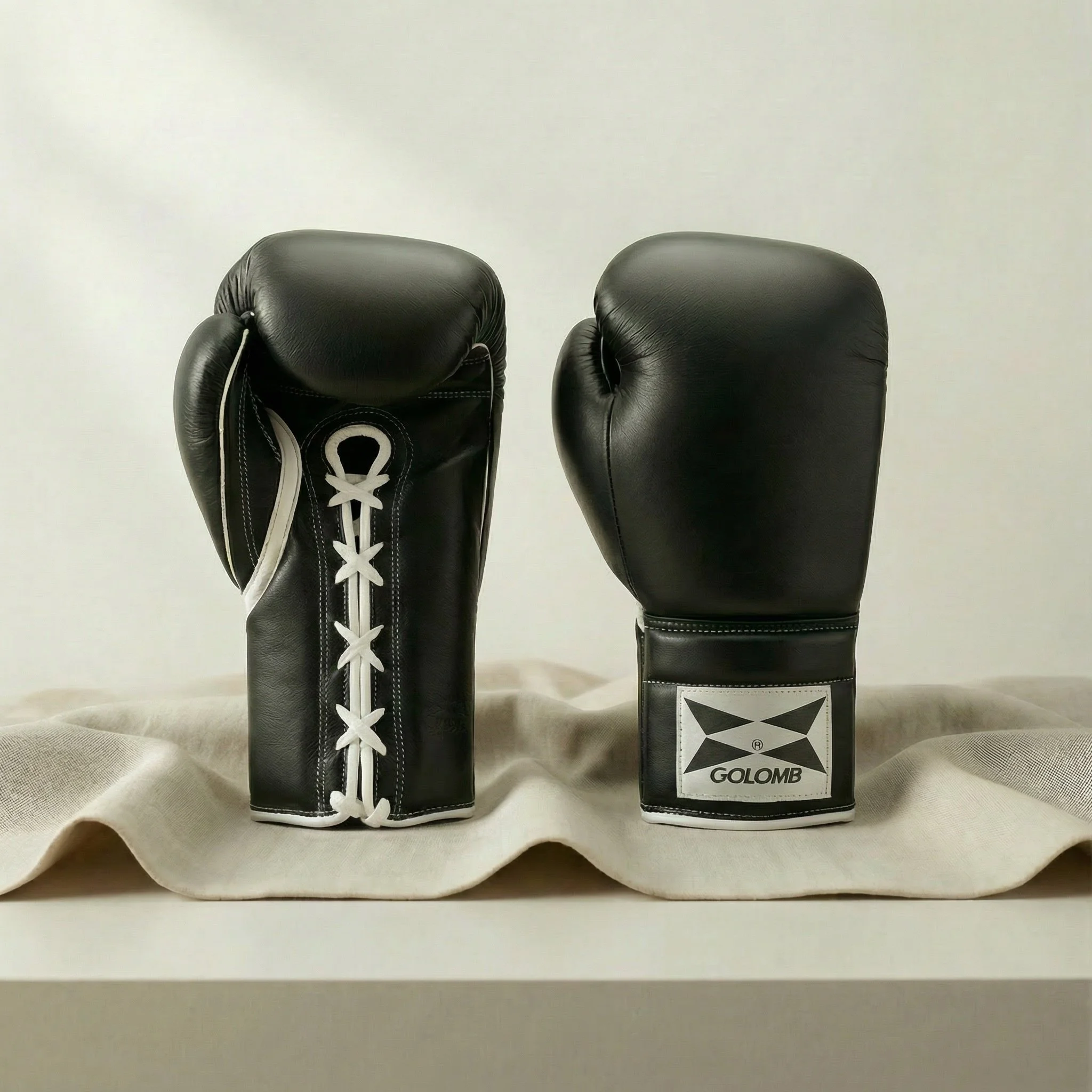 Black GOLOMB lace-up training glove