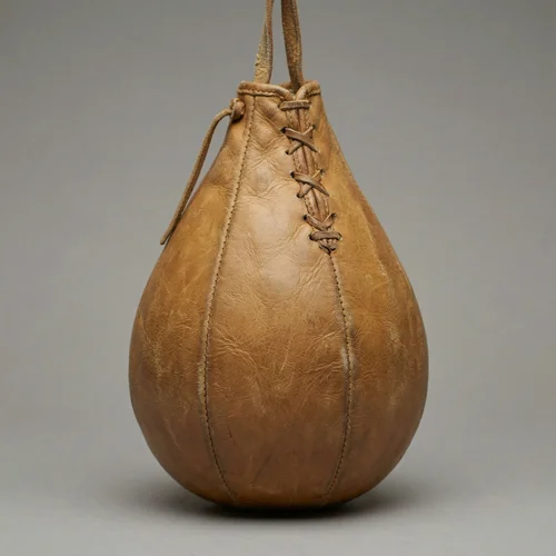Vintage leather striking bag