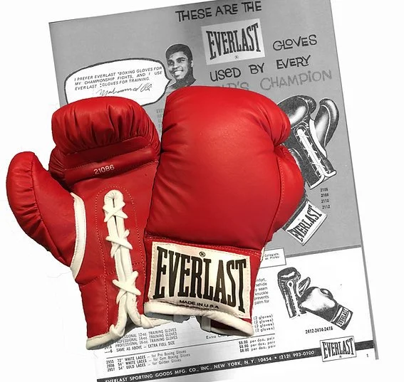 Replica Professional Late 20th Century Boxing Fight Gloves