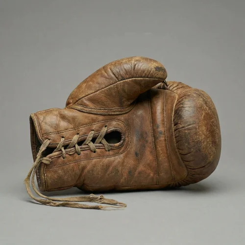 Vintage leather boxing glove