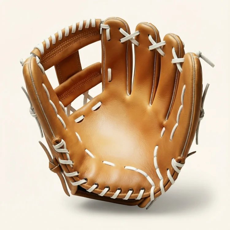 Baseball glove repair detail