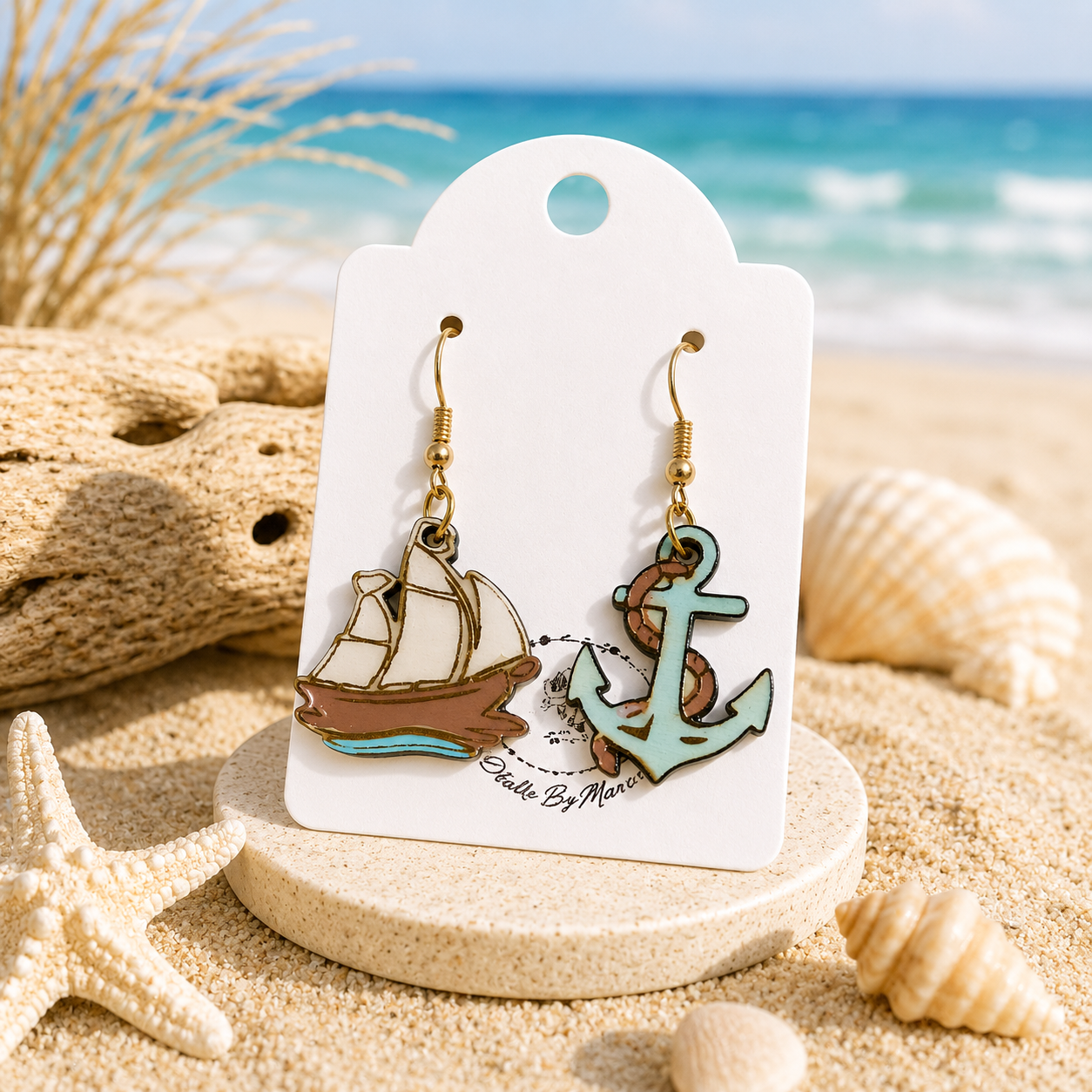Pendientes variados modelo "Mar"