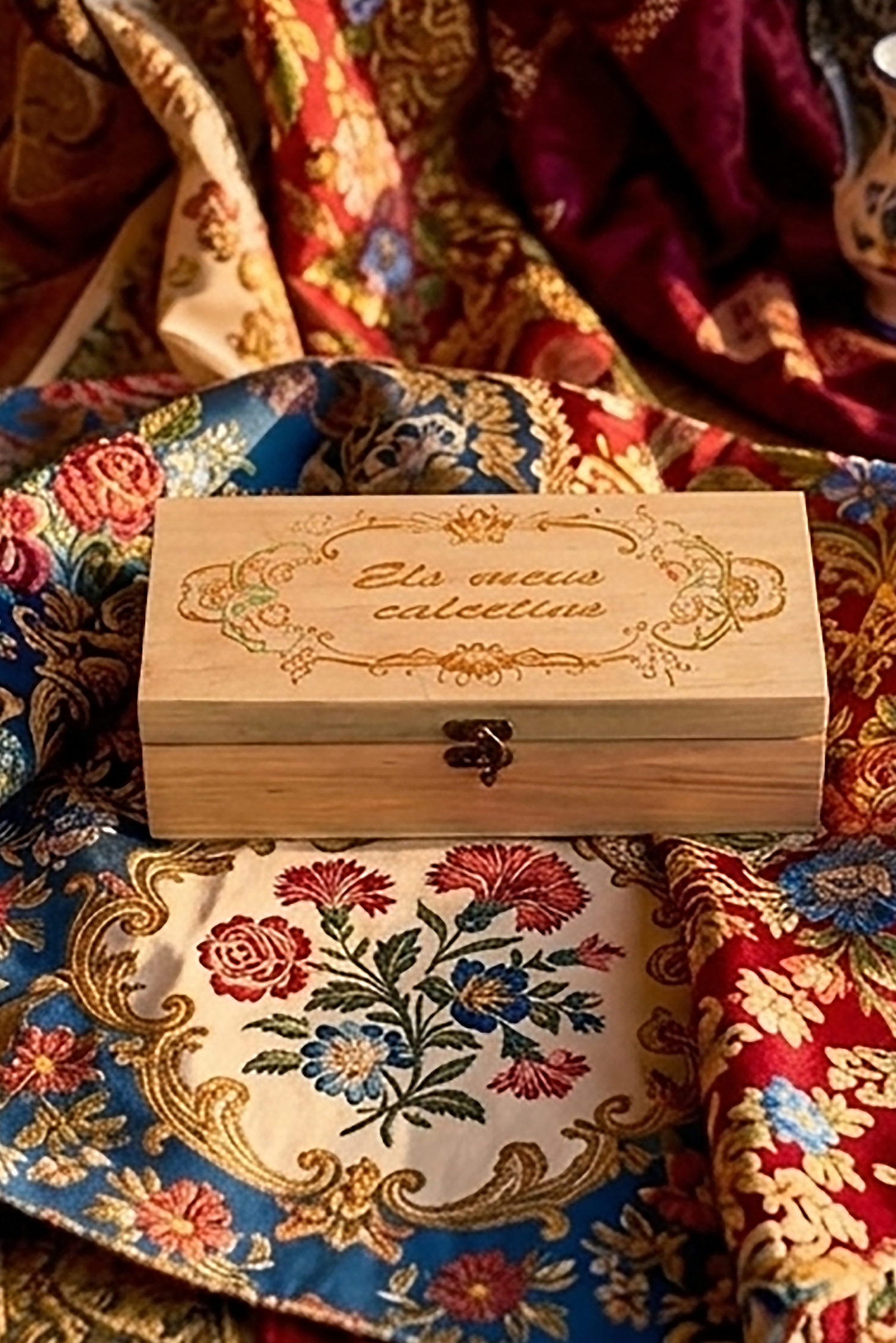 Caja Organizadora de Madera Decorativa para calcetines falleros
