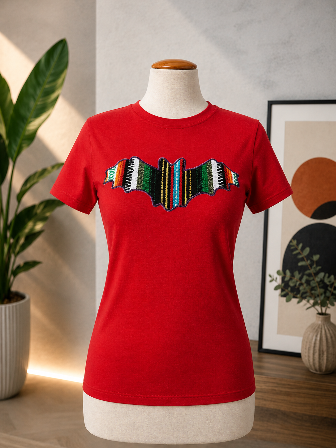 Camiseta "LØRAT" roja mujer