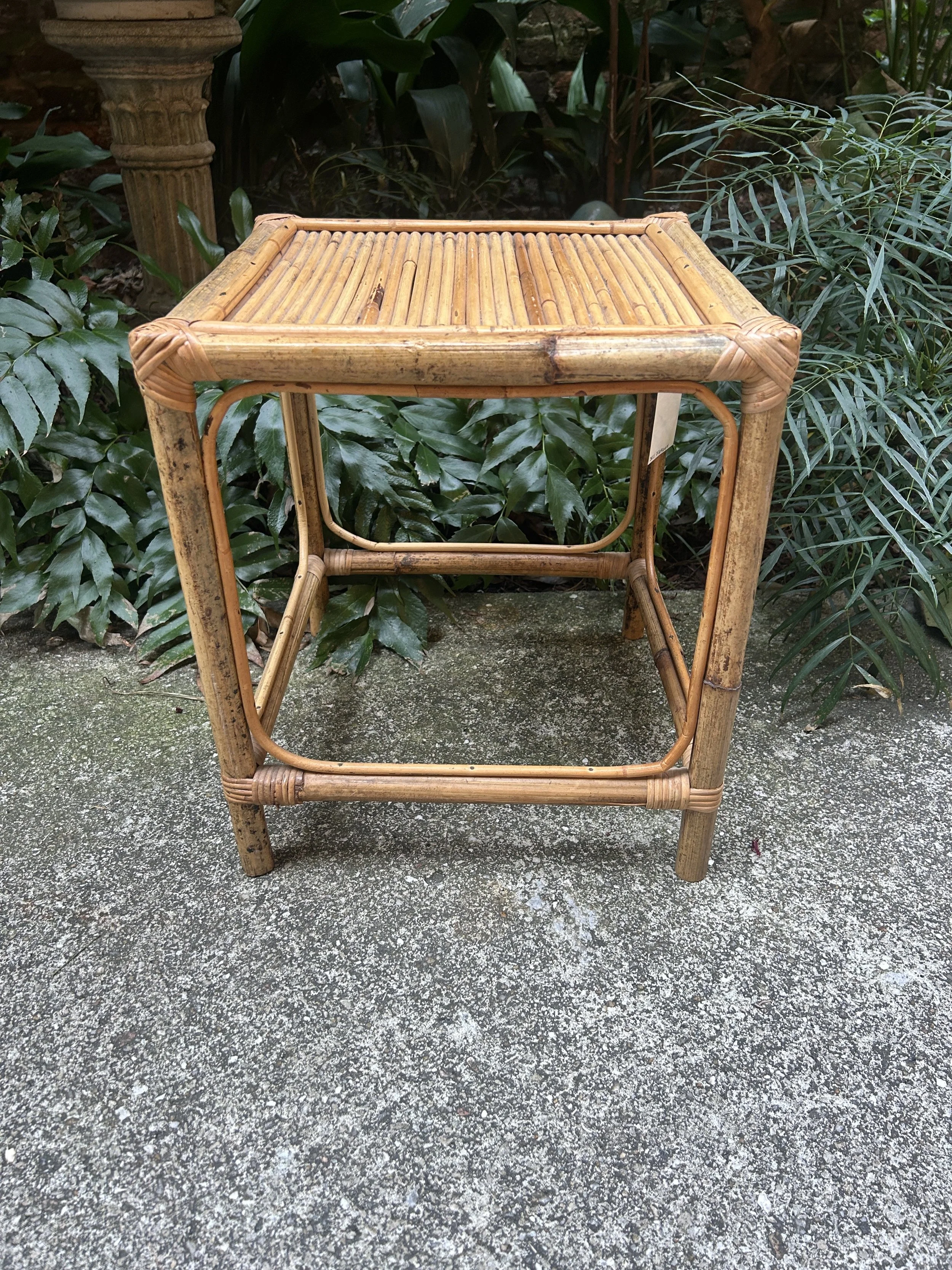 19th Century English Bamboo Side Table