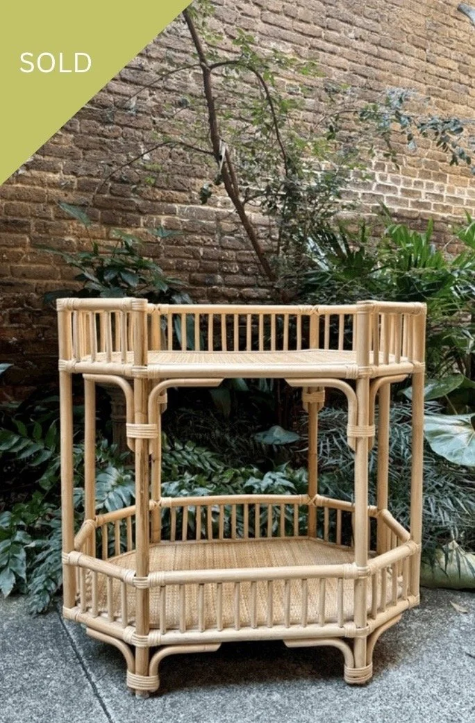 Rattan Bar Cart - 50% OFF