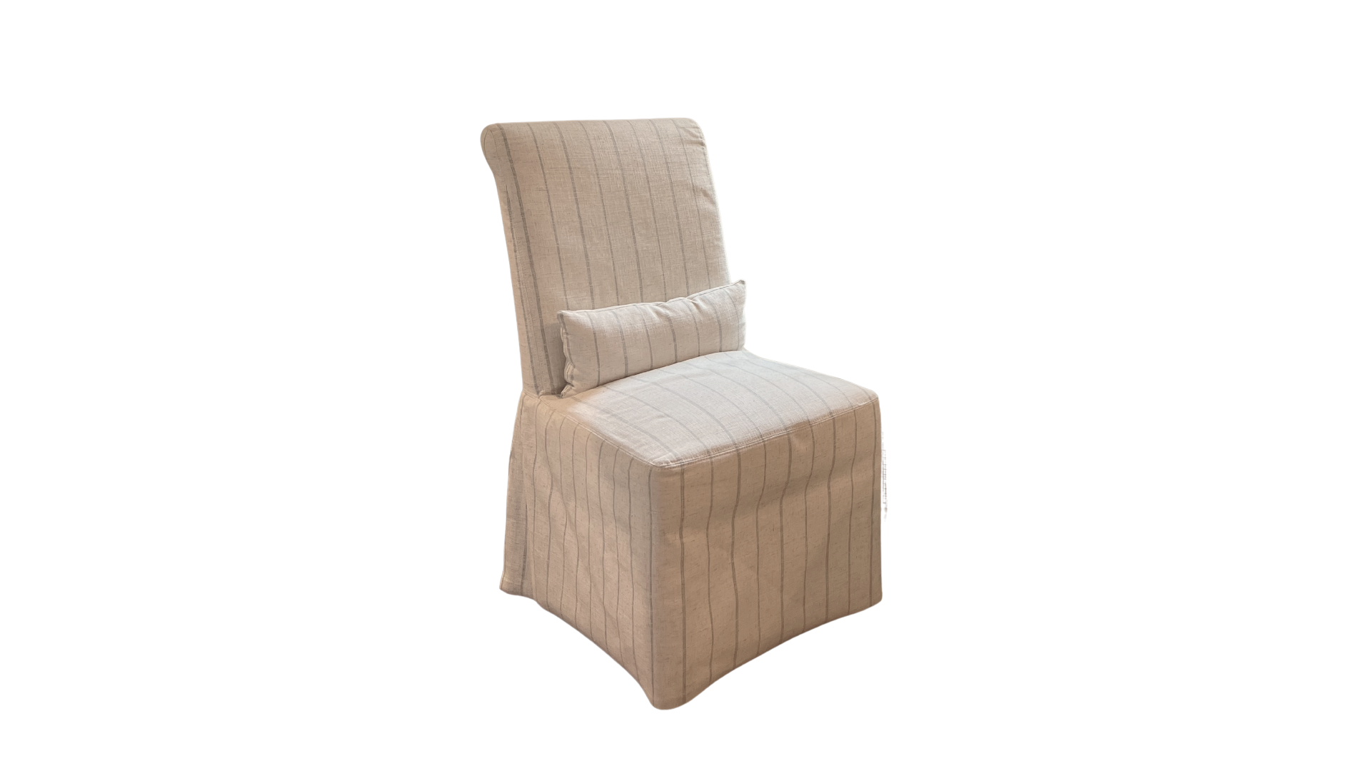 Striped Upholstered Chair