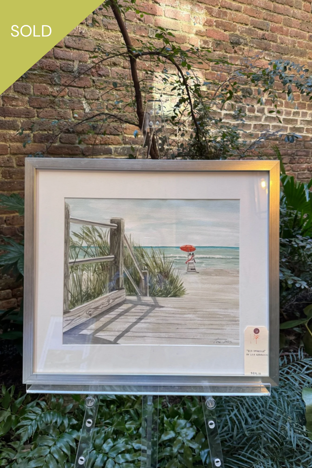 "Red Umbrella"  Watercolor