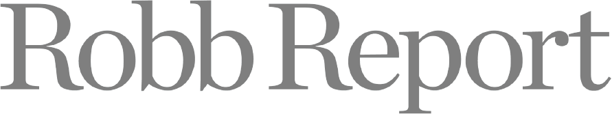 Text displaying 'Robb Report' in black font on a white background.