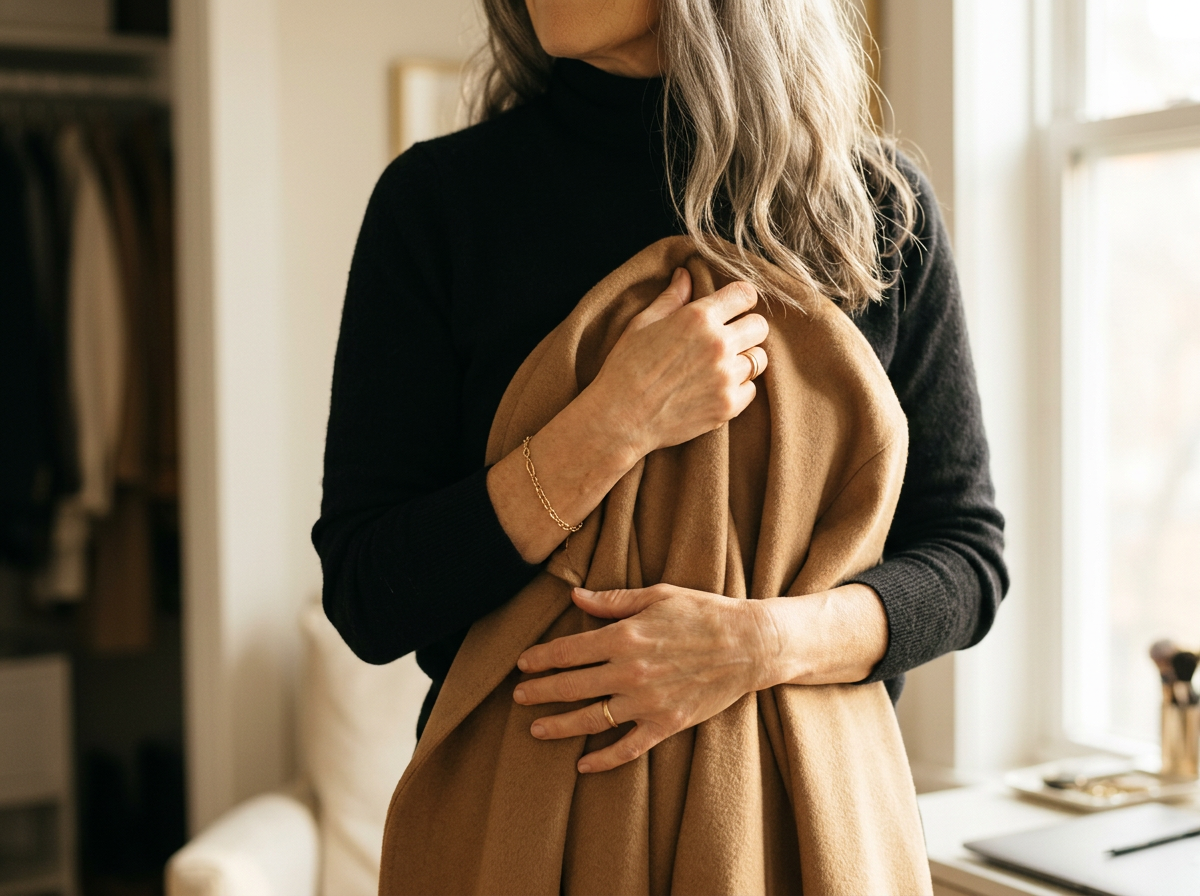 Personal stylist walking with curated clothing, beginning a style transformation for clients in Boston and Concord, NH