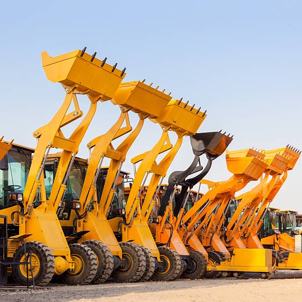 Fleet of yellow iron equipment on a jobsite