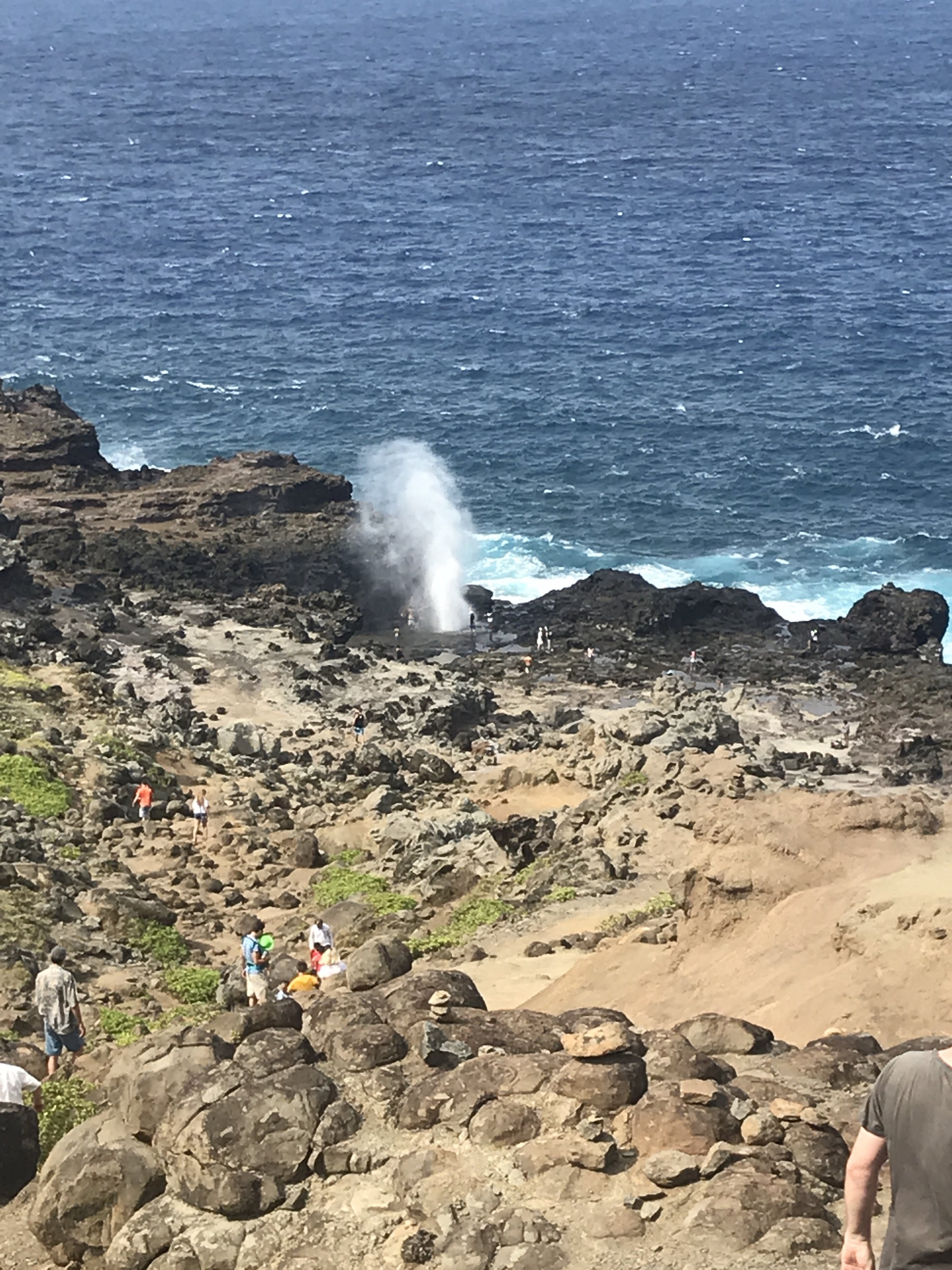 The Nakalele Blood hole in Maui, Hawaii