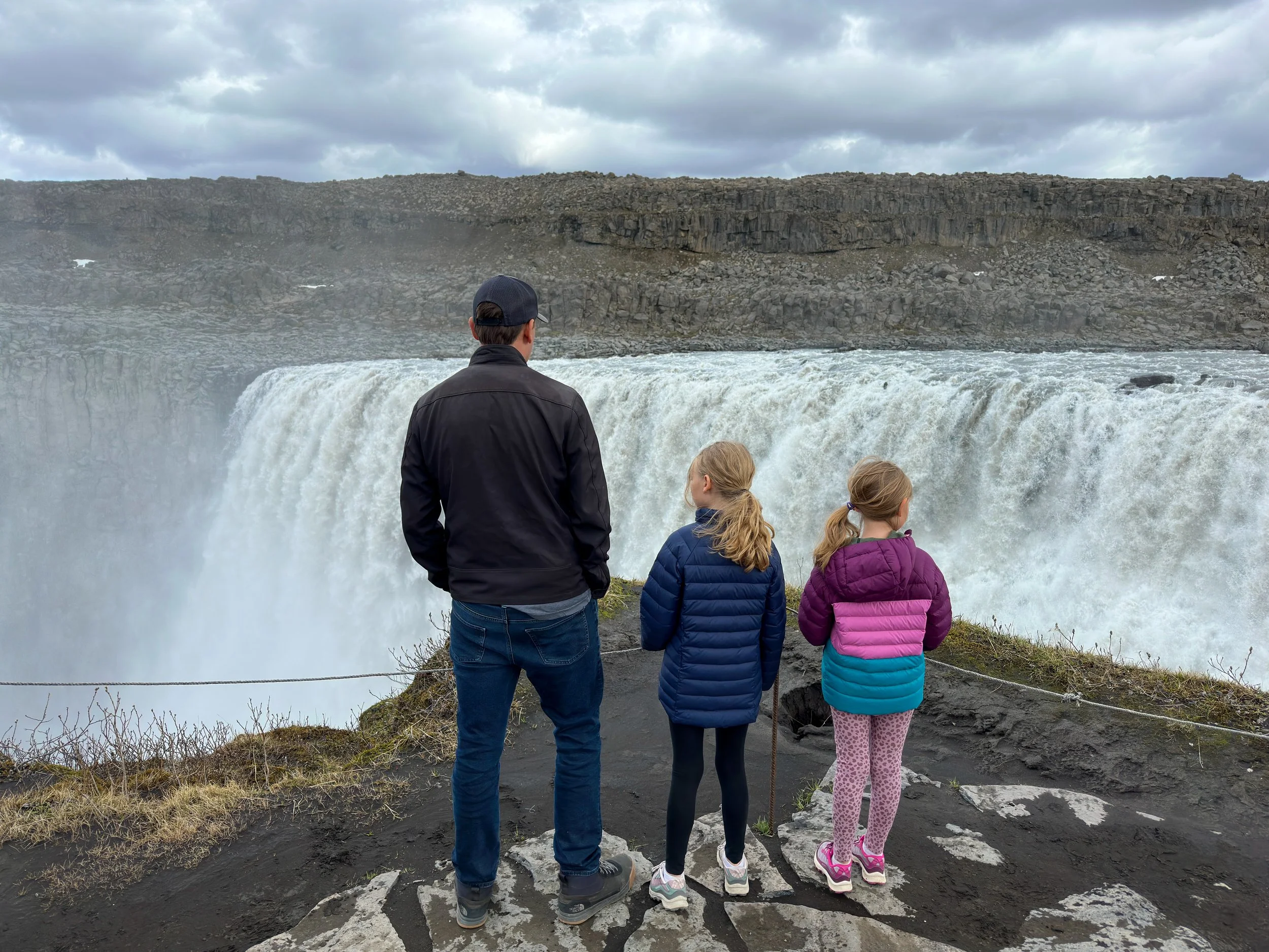 Looking over Dettifoss waterfall in Iceland