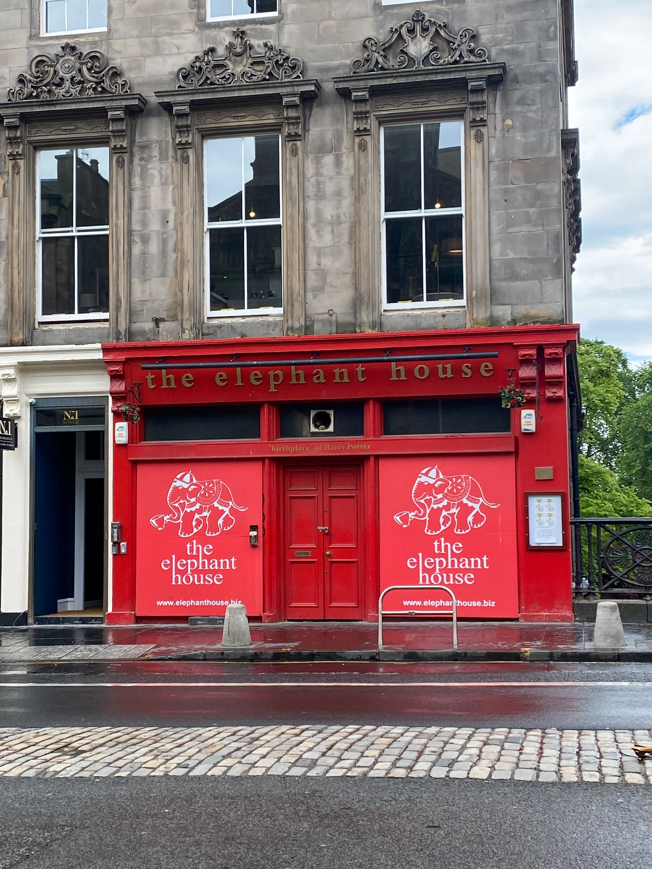 The Elephant House Cafe, where J. K. Rowling wrote a lot of the Harry Potter book series