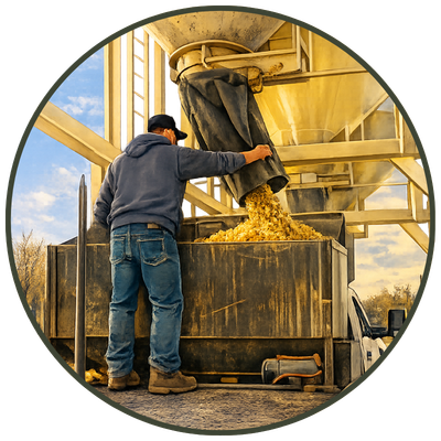 Livestock feed available at Cimarron Valley Co-op in Perkins, Oklahoma for cattle, horses, and more