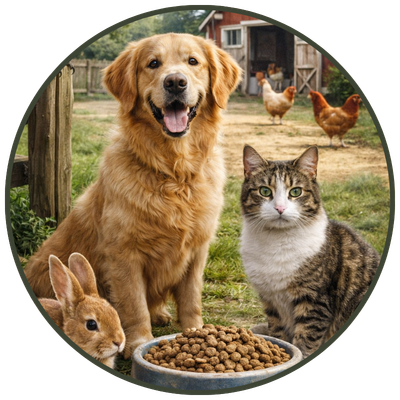 Pet and wildlife feed available at Cimarron Valley Co-op in Perkins, Oklahoma for dogs, small animals, and outdoor wildlife.