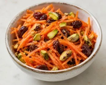 Carrot Salad with Raisins and Pistachios