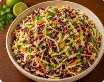 Cabbage slaw with cilantro lime dressing.jpg