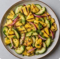 Grilled pineapple and cucumber salad with chili lime.jpg