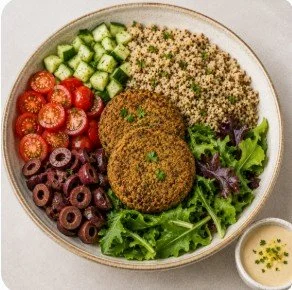 Falafel Quinoa Bowl