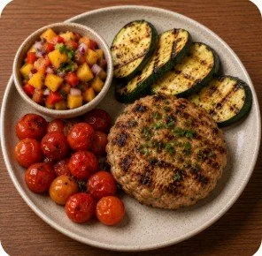 Turkey Burger with Peach Salsa.jpg