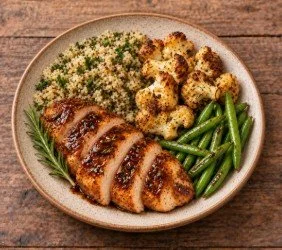 Balsamic Chicken Breast with Herbed Quinoa and Veggies.jpg