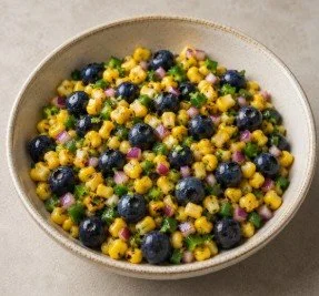 Fresh Sweet Corn & Blueberry Salad