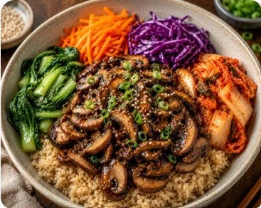 Korean Mushroom bulgogi bowl.jpg