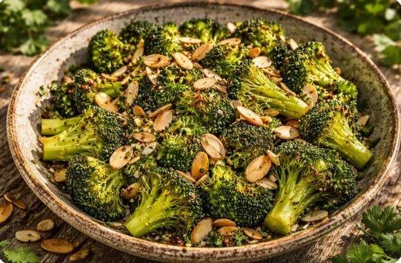 Roasted Broccoli with lemon and almonds.jpg
