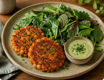 Sweet potato & chickpea patties.png