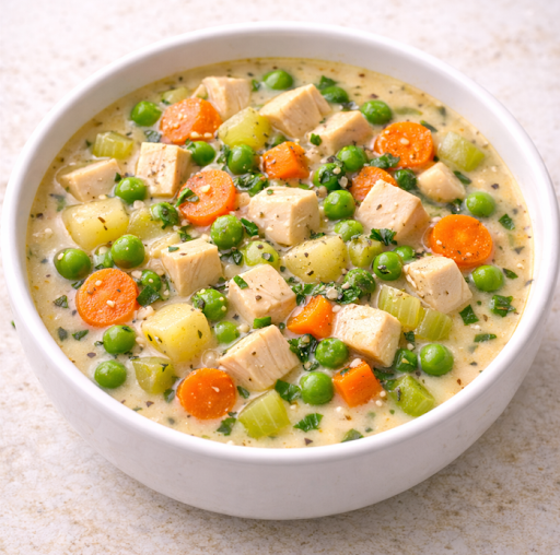 Chicken Pot Pie Soup (served with your choice of bread)