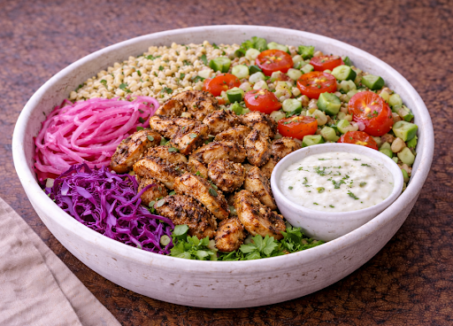 Chicken Shawarma Bowl w/ Tzatziki Sauce