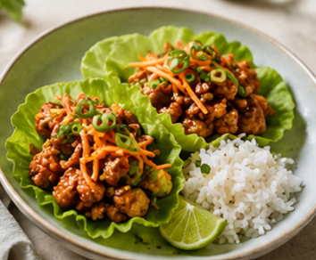Sticky ginger chicken lettuce cup.png