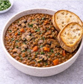 Mushroom lentil Stew with Sourdough Bread.jpg