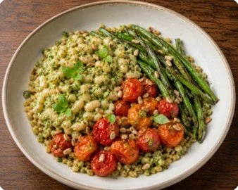 White Bean Pesto Bowl over lemon farro.jpg