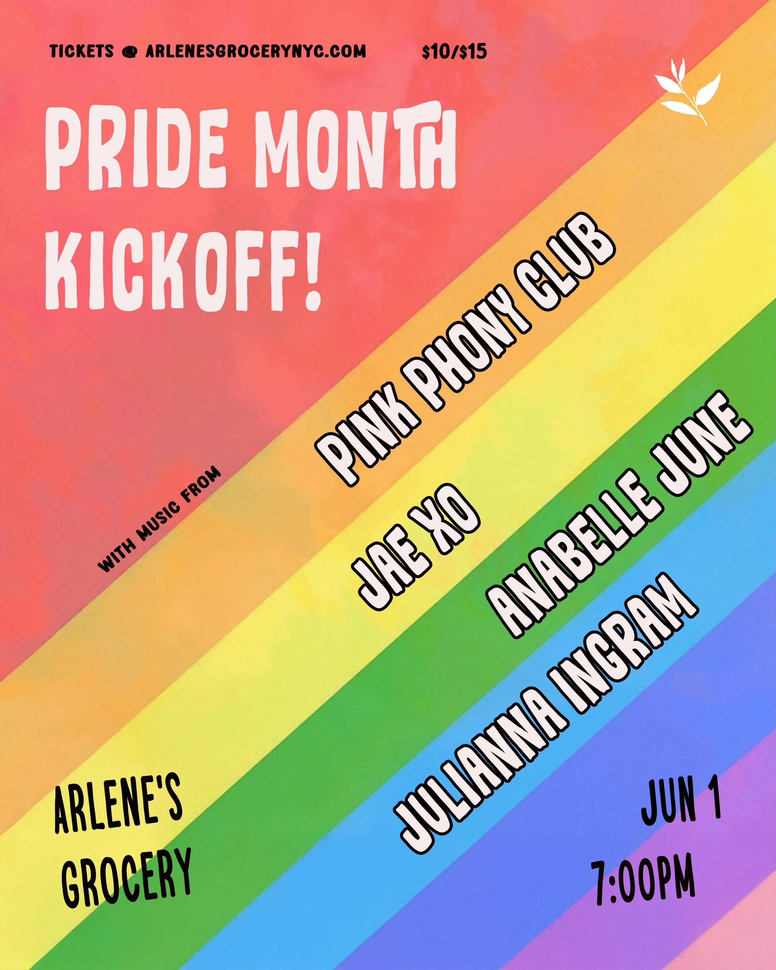 Hey you little pink phonies - join us @arlenesgrocery as we kick off pride month with the best songs from your favorite lesbian&rsquo;s favorite lesbian. We love you all and can&rsquo;t wait to dance and sing with you!

Tickets available via link in 
