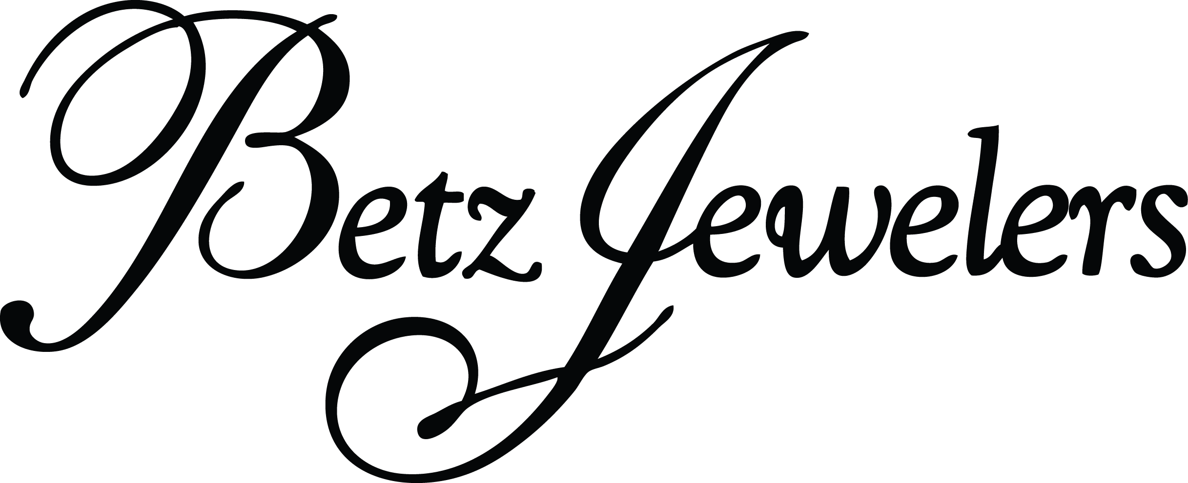 Black cursive text reading 'Betsy Jewels' on a transparent background.