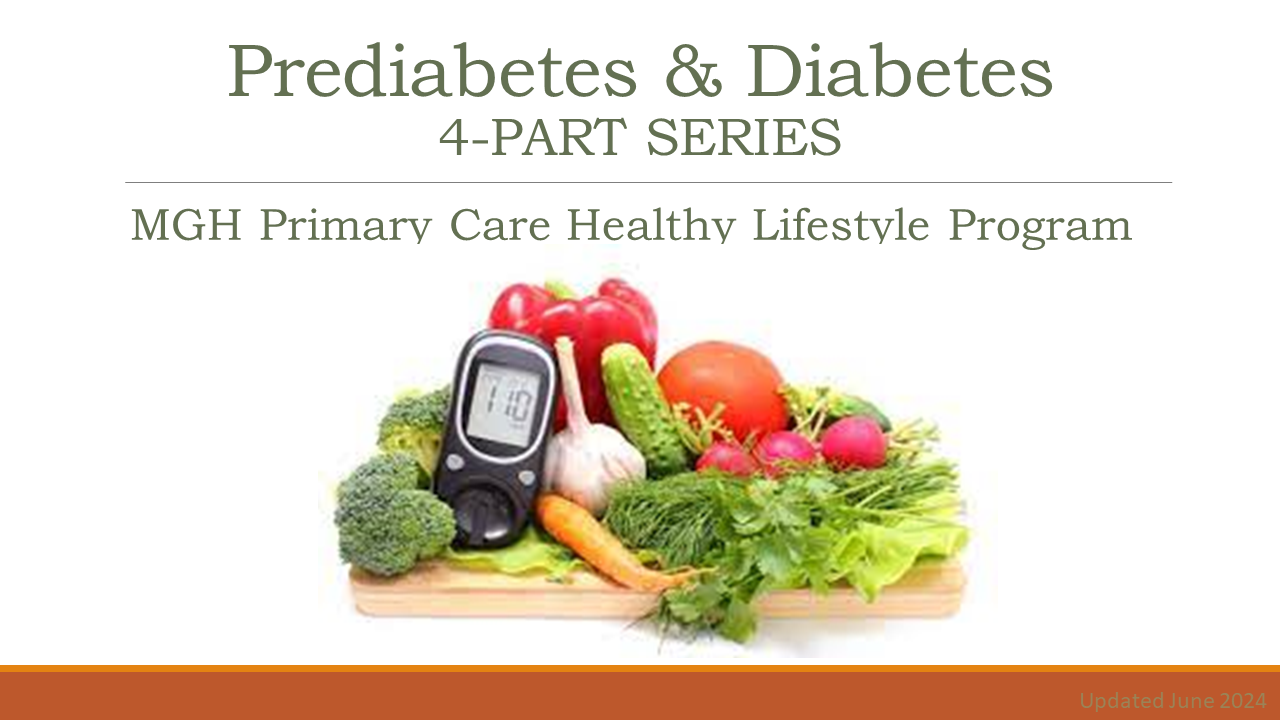 Prediabetes & Diabetes 4-Part SMA Series