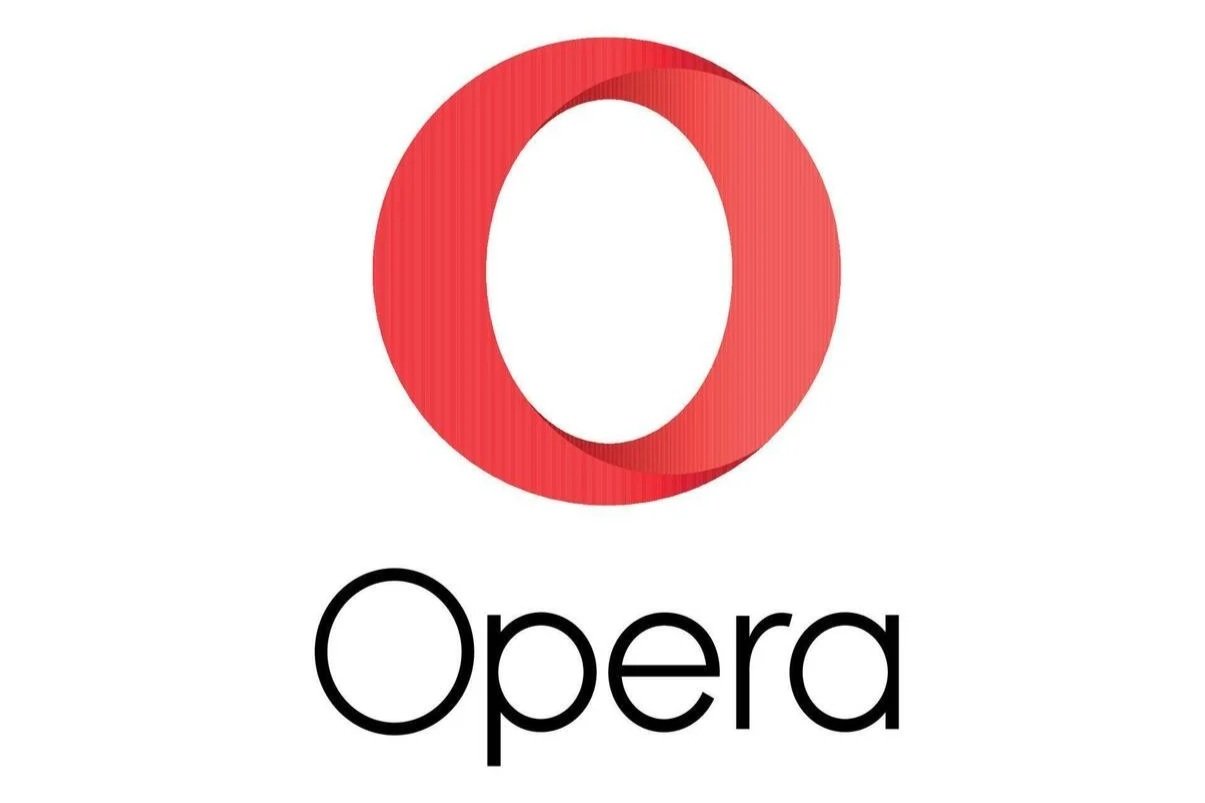 Opera web browser logo with a large red letter 'O' and the word 'Opera' below.