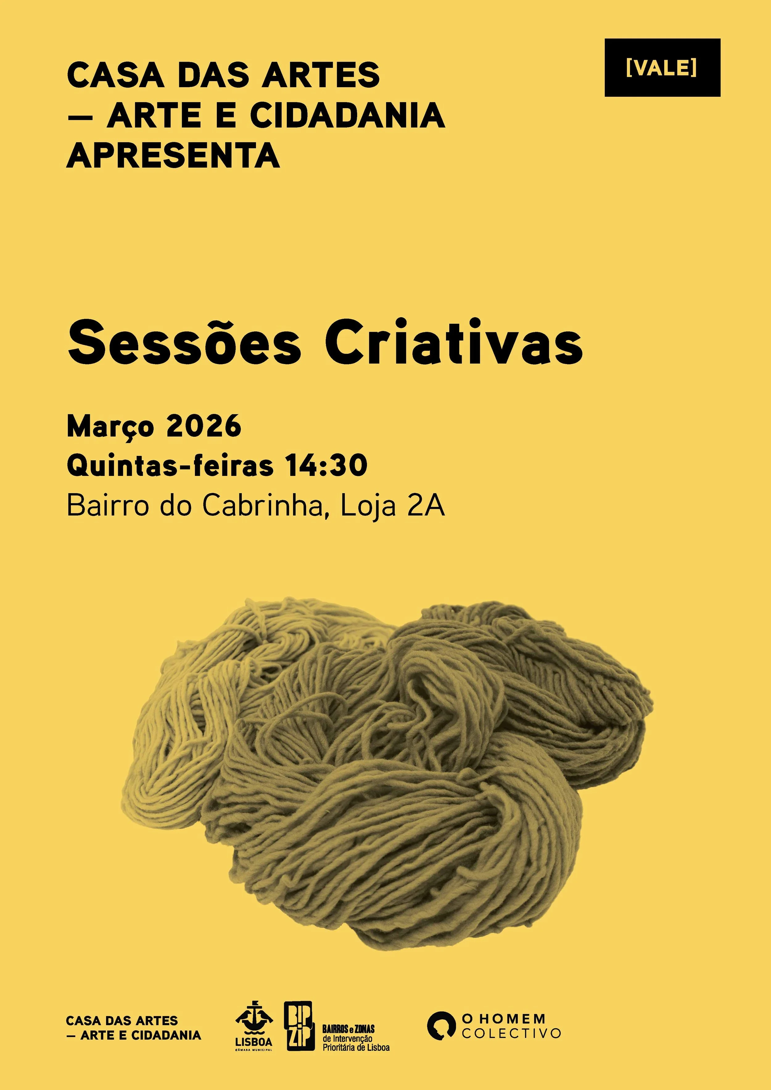 Casa das Artes [Vale] - Cartazes - Sessões Criativas Março 2026 © O Homem Colectivo 2026.jpg