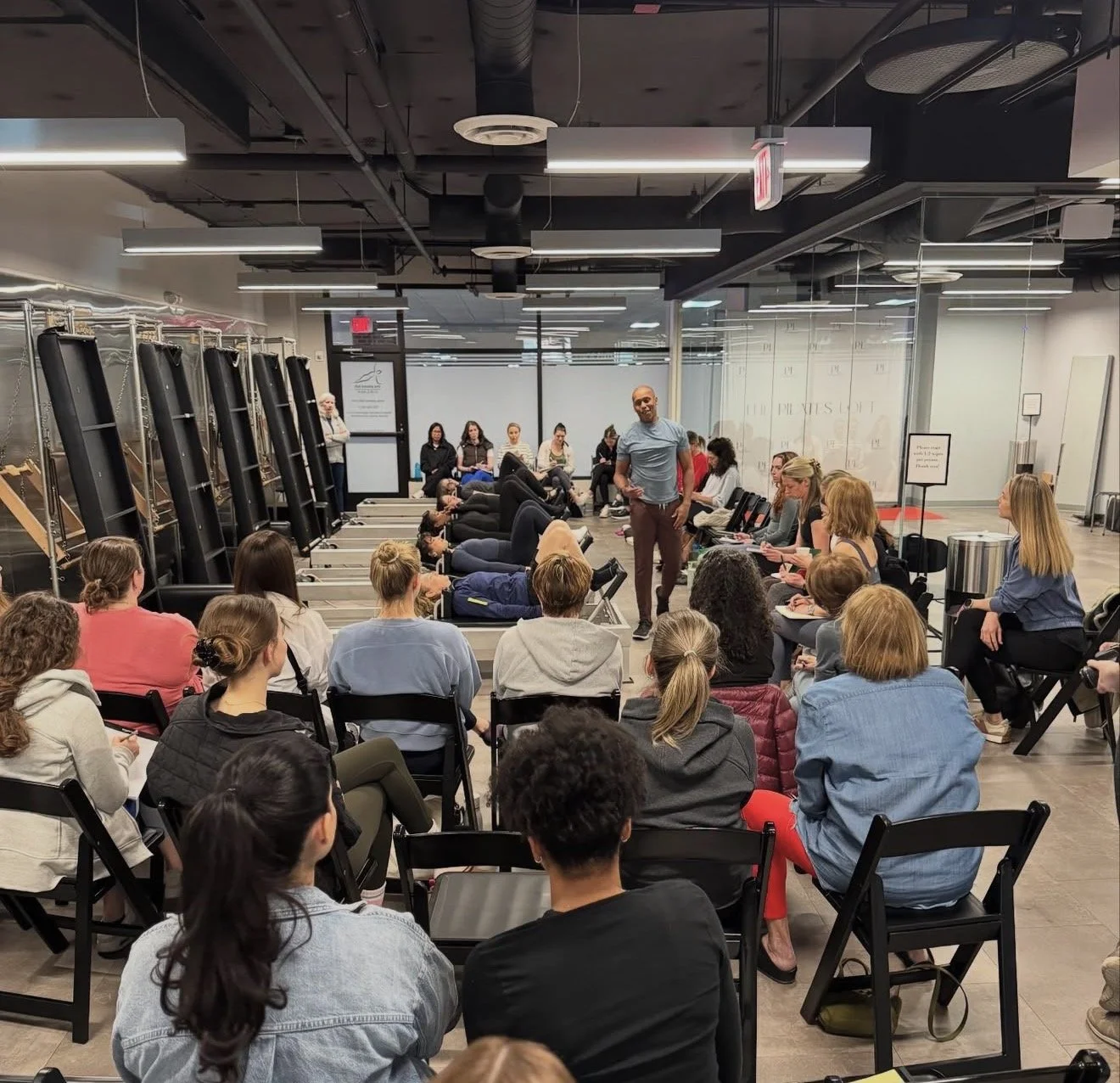 Adama Grace at Chris Robinson workshop at the Pilates Loft Columbia Pike March 2025  Classical Pilates USA 