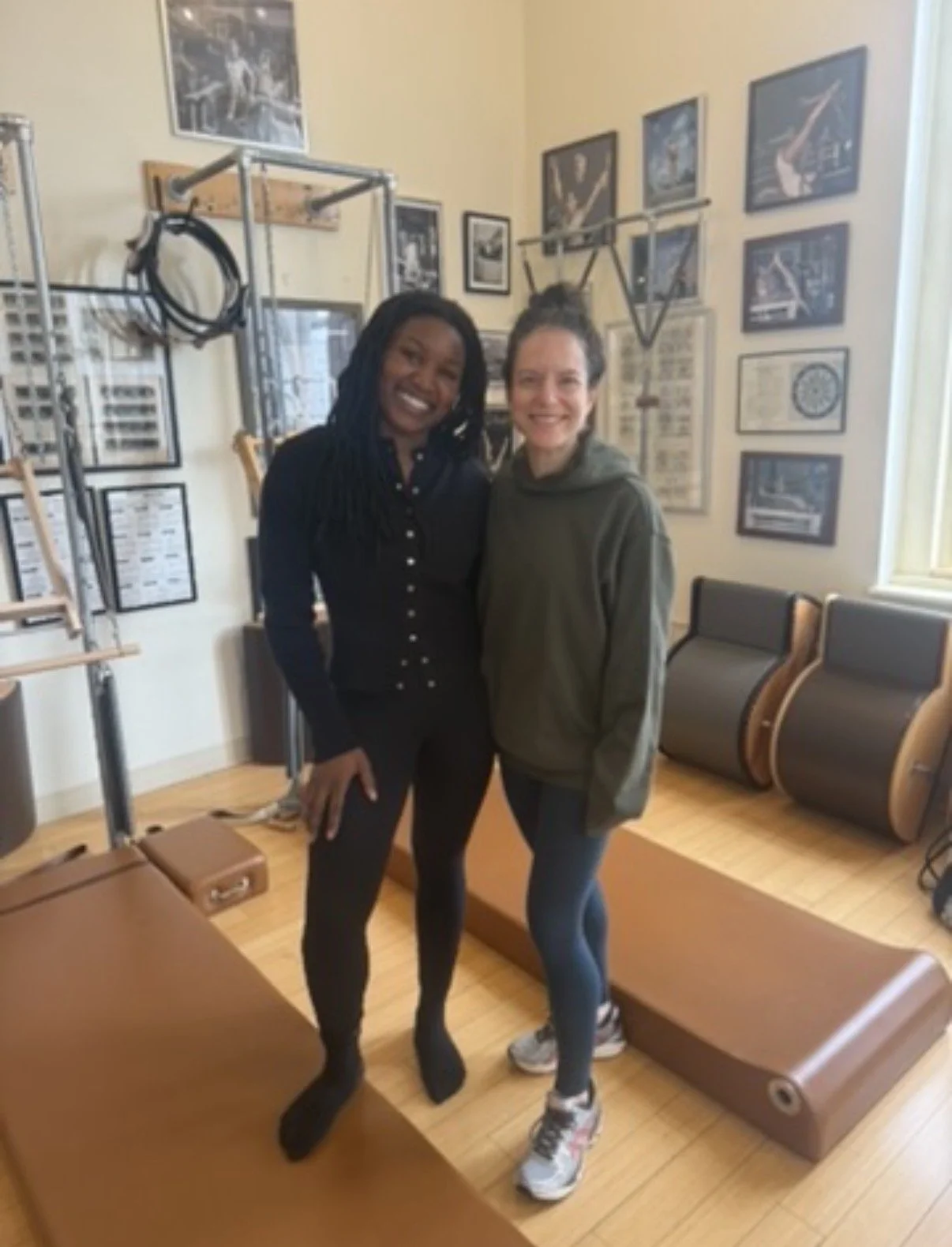 Adama Grace and Elaine Ewing at Rhinebeck Pilates