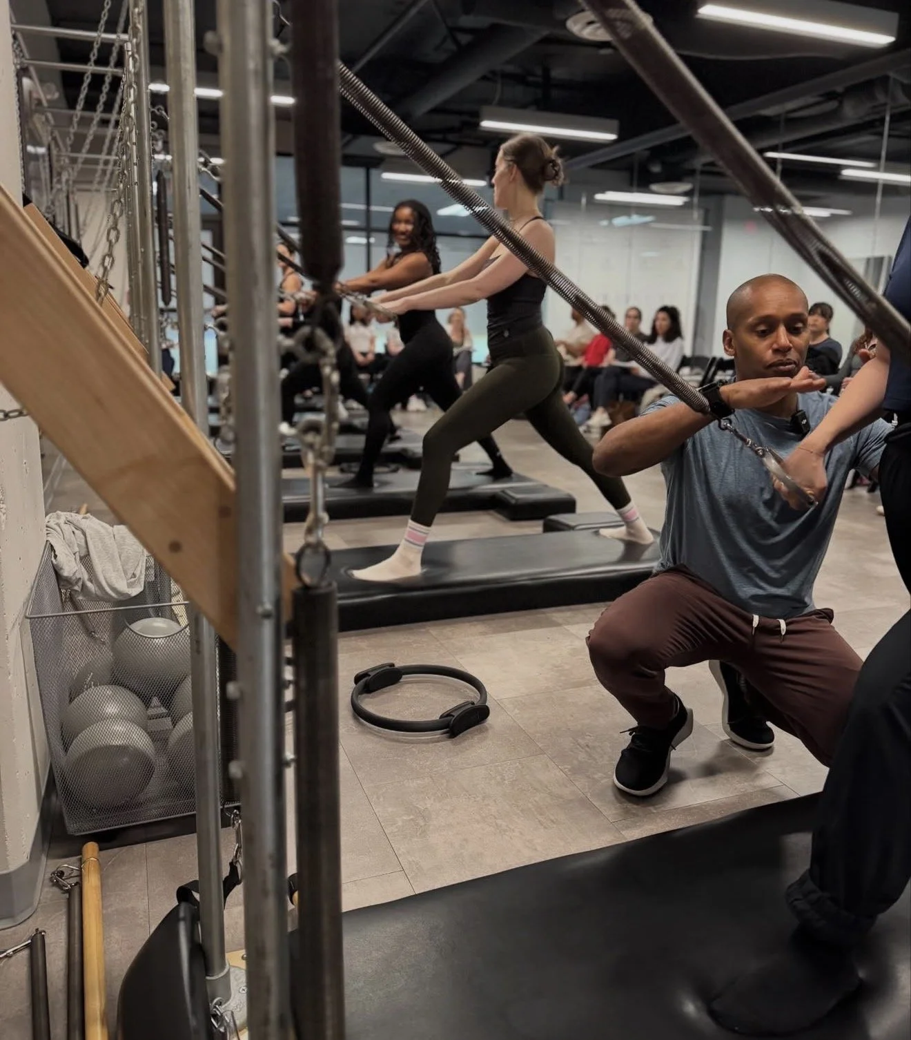 Adama Grace at Chris Robinson workshop at the Pilates Loft Columbia Pike March 2025  Classical Pilates USA 