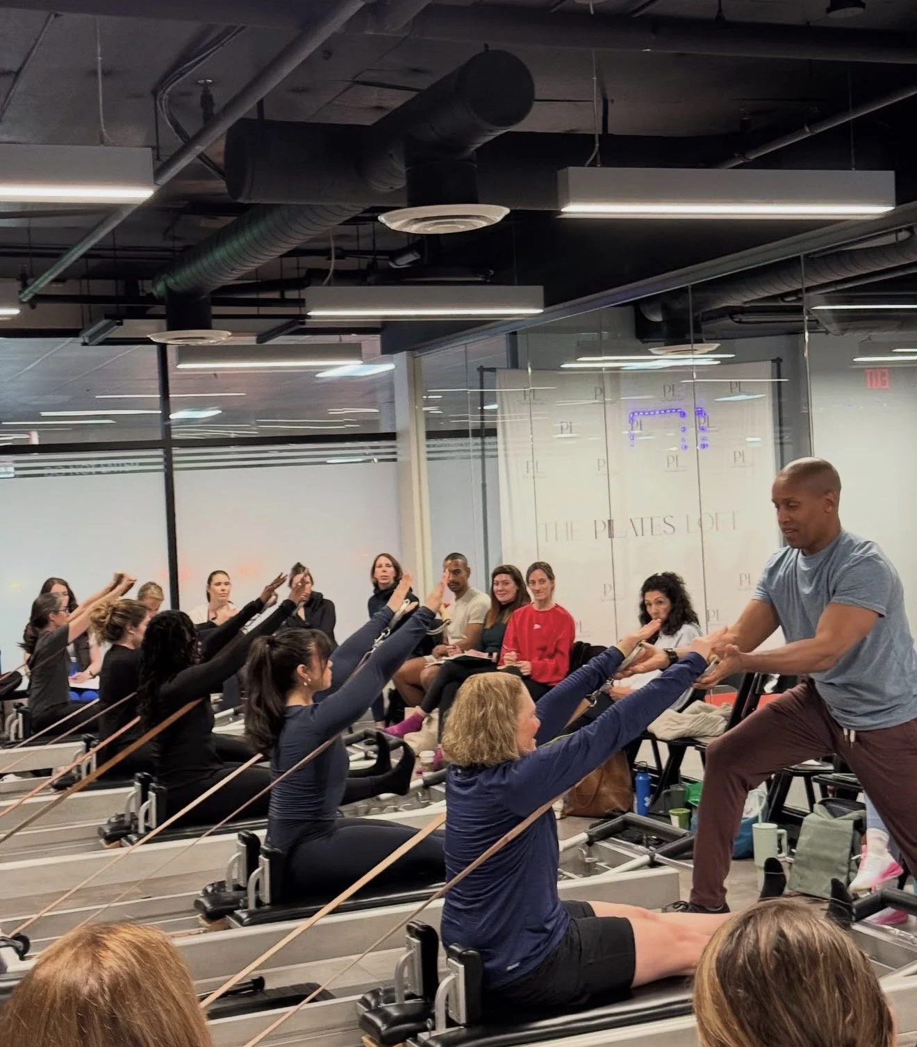 Adama Grace at Chris Robinson workshop at the Pilates Loft Columbia Pike March 2025  Classical Pilates USA 